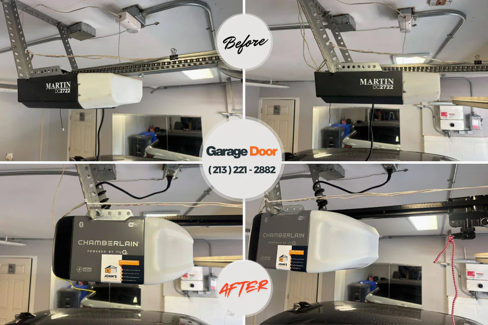 Before and after: Garage Door Installation & Replacement Lake Mack-Forest Hills, FL